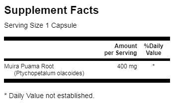 Muira Puama Root 400 mg 90 kapszula