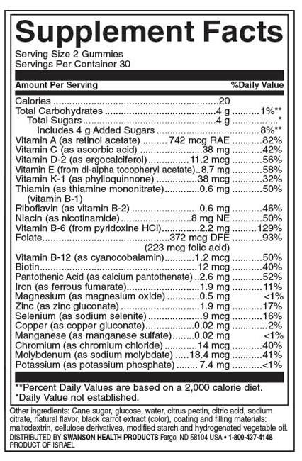 Multi Gummies - Raspberry 60 zselés cukorka