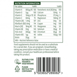 Multivitaminok & Vasmentes ásványi anyagok (multivitaminok) & Ásványi anyagok) 60 tabletta NaturesAid