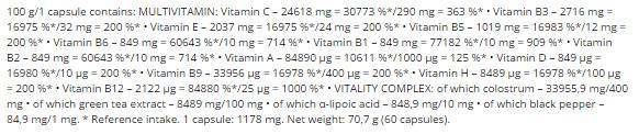Multivitamin préselt kupak - 60 kapszula