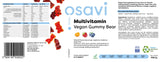 Multivitamin Vegán Gummy Bear | Narancs, málna, áfonya - 60 gumicukorka