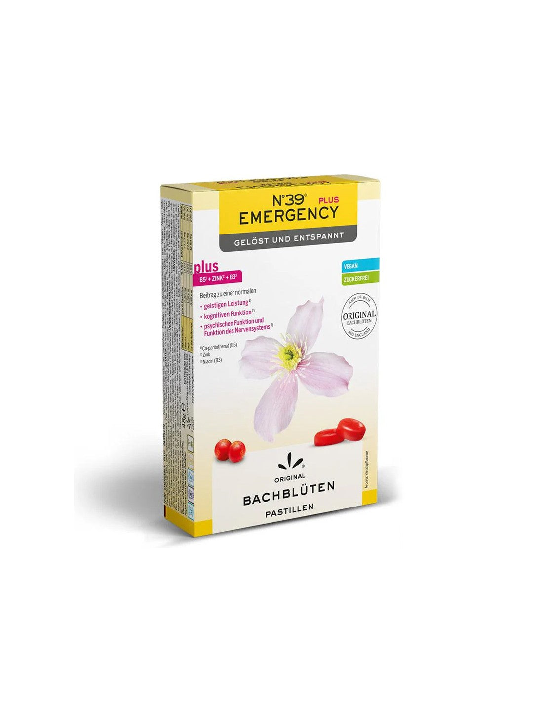 Dr. Bach pasztilla N°39 - Sürgősségi (stressz és szorongás), 48 g (~40 db)
