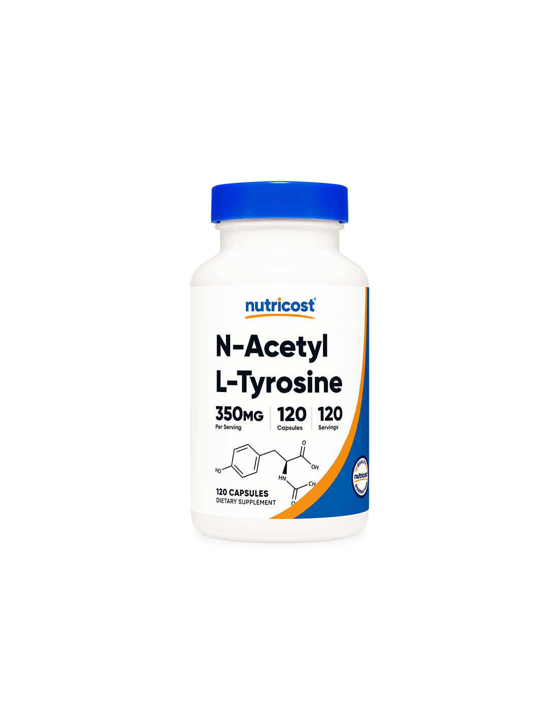 Ideg- és agyi aktivitás - N-acetil-L-tirozin, 120 kapszula <tc>Nutricost</tc>