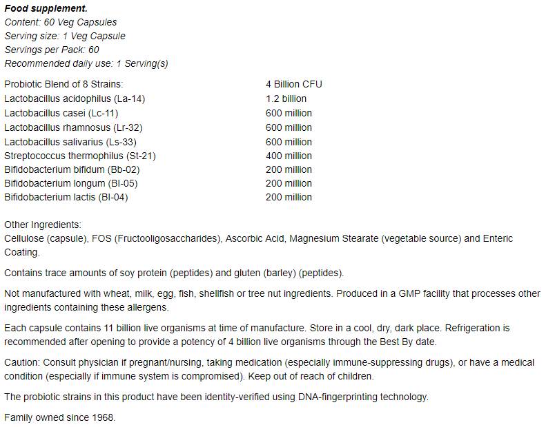 Gr8-Dophilus™ - 60 capsules - Nutra Best Europe