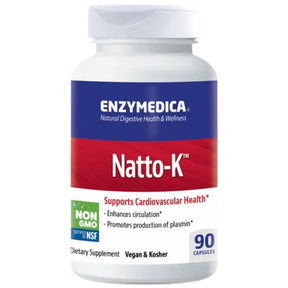 Natto-K | Nattokinase with Bromelain & Enzymes - 90 capsules - Nutra Best Europe