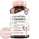 Természetes E-vitamin 400IU 90 Vcaps