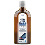Norvég tőkehalmájolaj + D3 | Citrom ízű Folyékony Omega + D3 - 250 ml