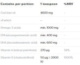 Norvég tőkehalmájolaj + D3 | Citrom ízű Folyékony Omega + D3 - 250 ml