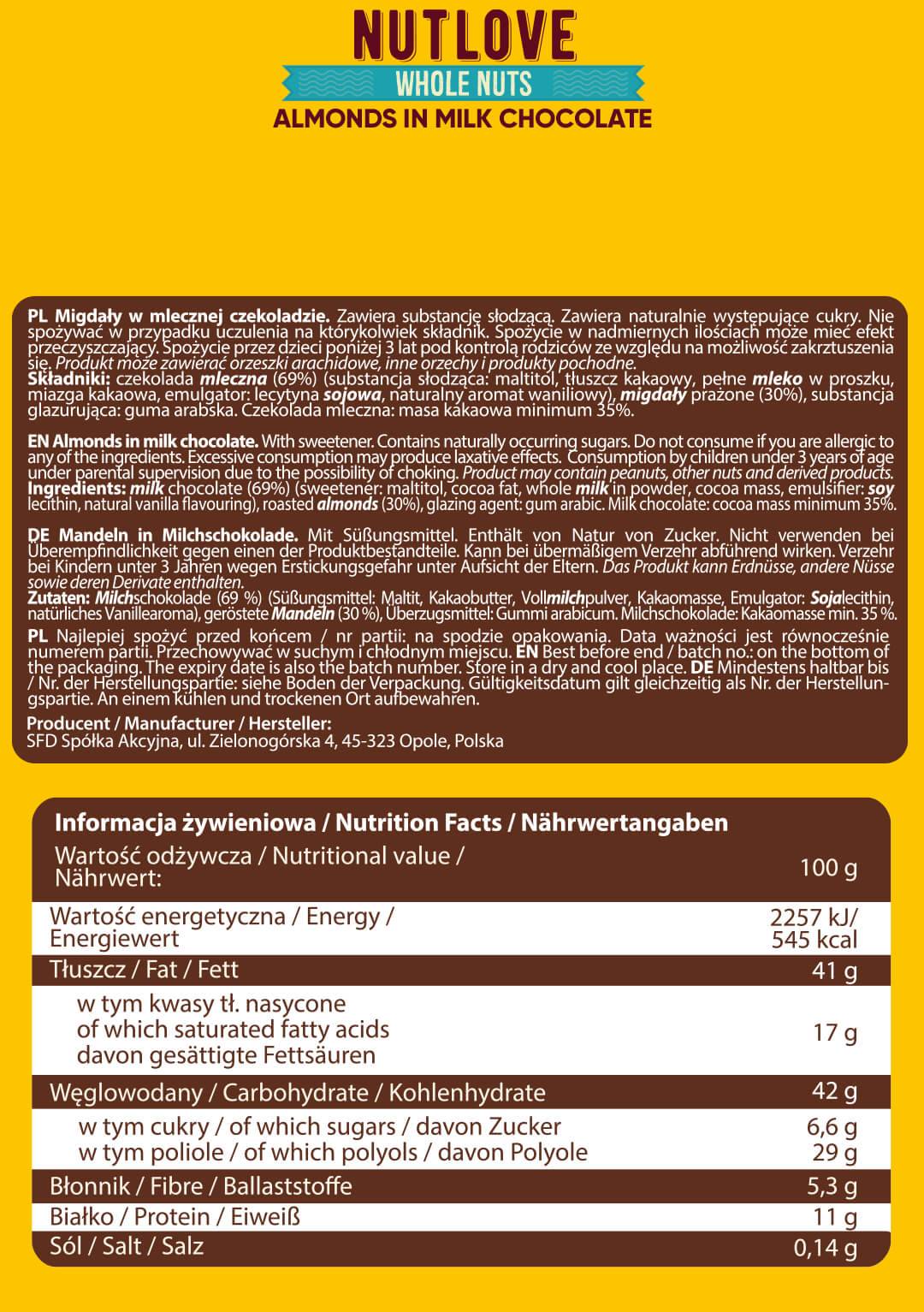 NutLove egész mandula dió | Különböző ízek - 300 gramm