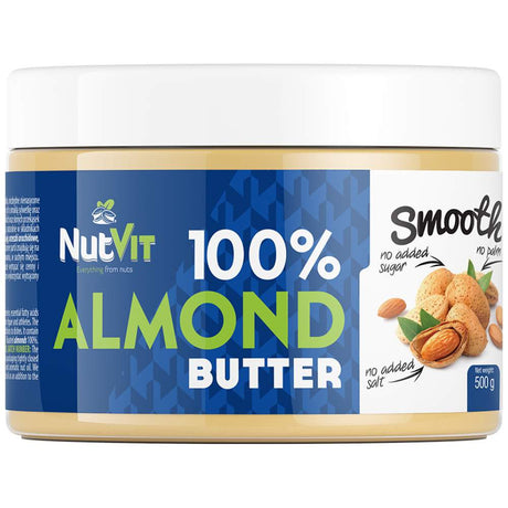 100% Almond Butter Smooth 500 grams - Nutra Best Europe