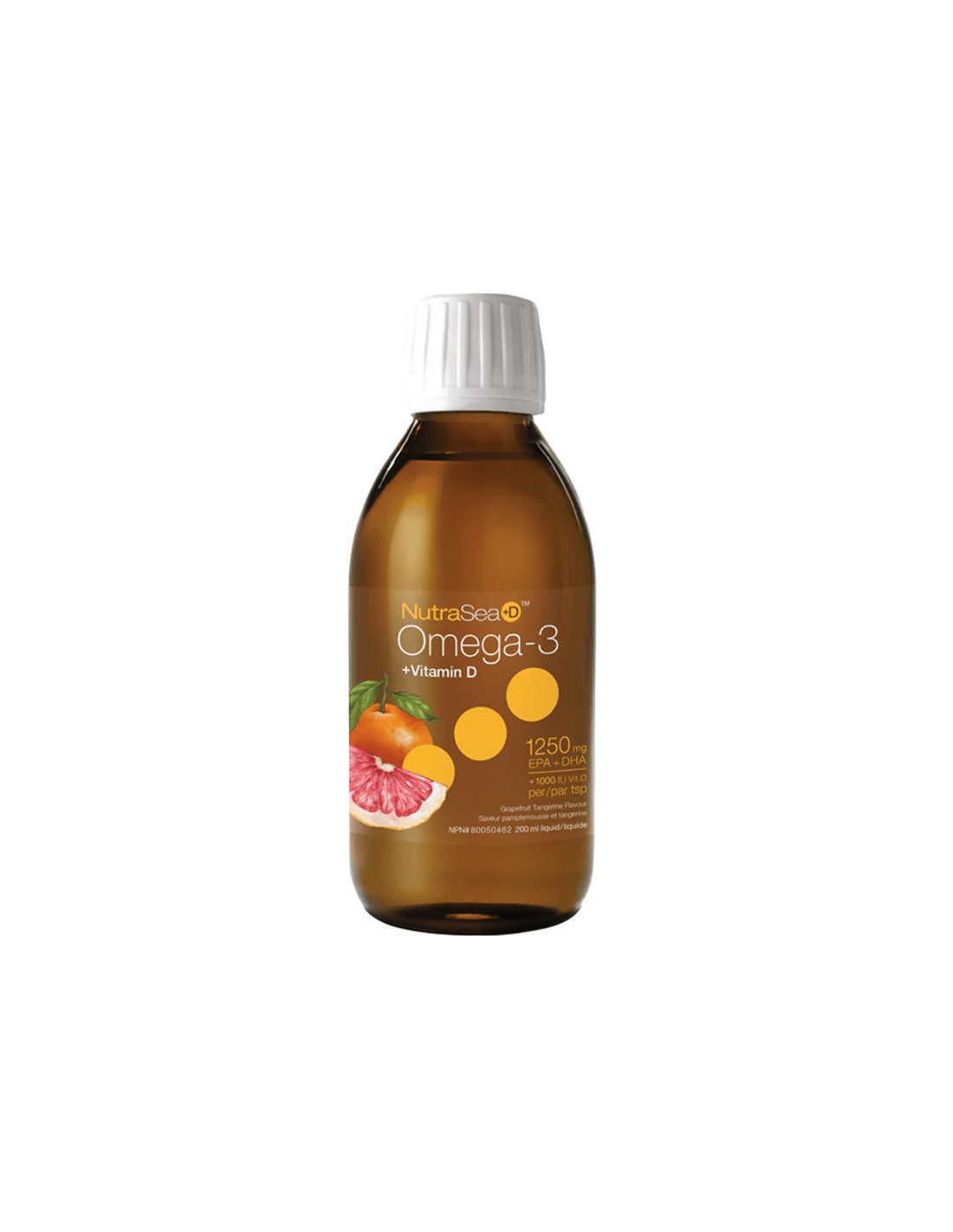 NutraSea+ D™ Omega-3 1250 mg + D-vitamin 1000 NE - Omega-3 + D3-vitamin, 200 ml Nature's Way