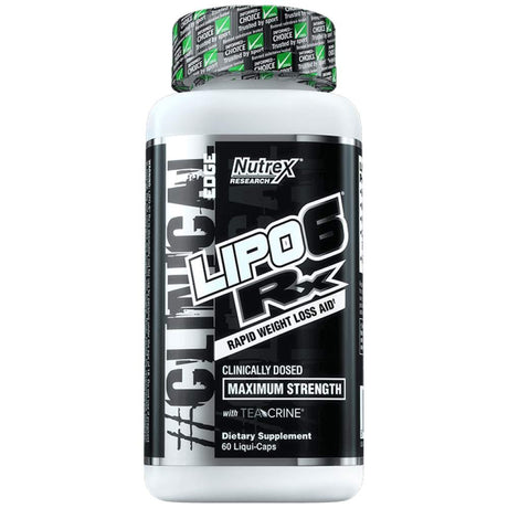 Lipo 6 Rx - 60 Gel capsules - Nutra Best Europe