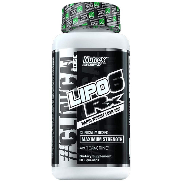 Lipo 6 Rx - 60 Gel capsules - Nutra Best Europe