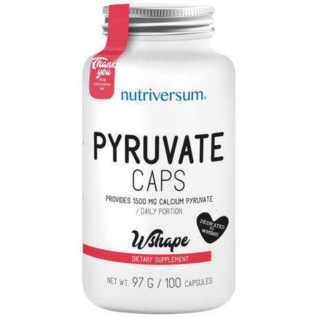 Pyruvate Caps | Calcium Pyruvate 100 capsules - Nutra Best Europe