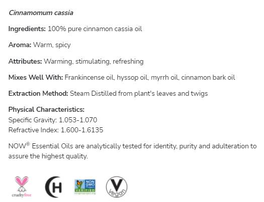 Cinnamon Cassia Oil | 100% Pure Cinnamomum Cassia - 10 ml - Nutra Best Europe