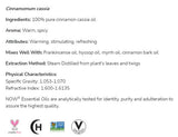 Cinnamon Cassia Oil | 100% Pure Cinnamomum Cassia - 10 ml - Nutra Best Europe