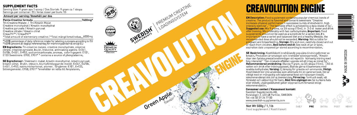 Creavolution Powder 500 grams - Nutra Best Europe