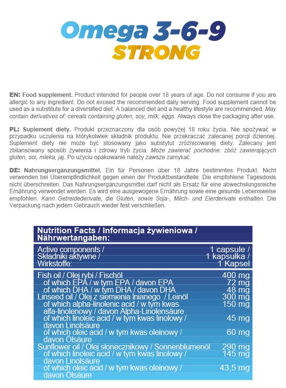 Omega 3-6-9 erős - 90 gél kapszula