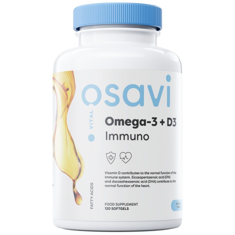 Omega-3 + D3 Immuno - 120 gél kapszula
