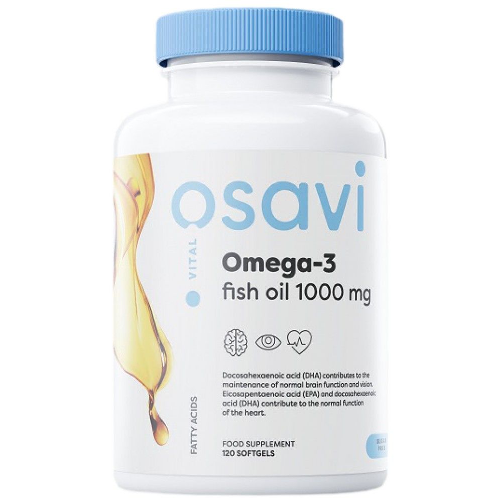Omega 3 halolaj 1000 mg/citrom ízű - 120 gél kapszula