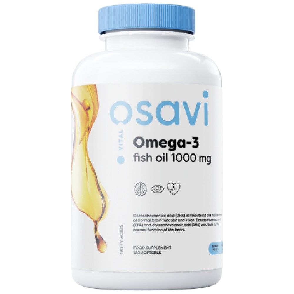 Omega 3 halolaj 1000 mg/citrom ízű - 180 gél kapszula