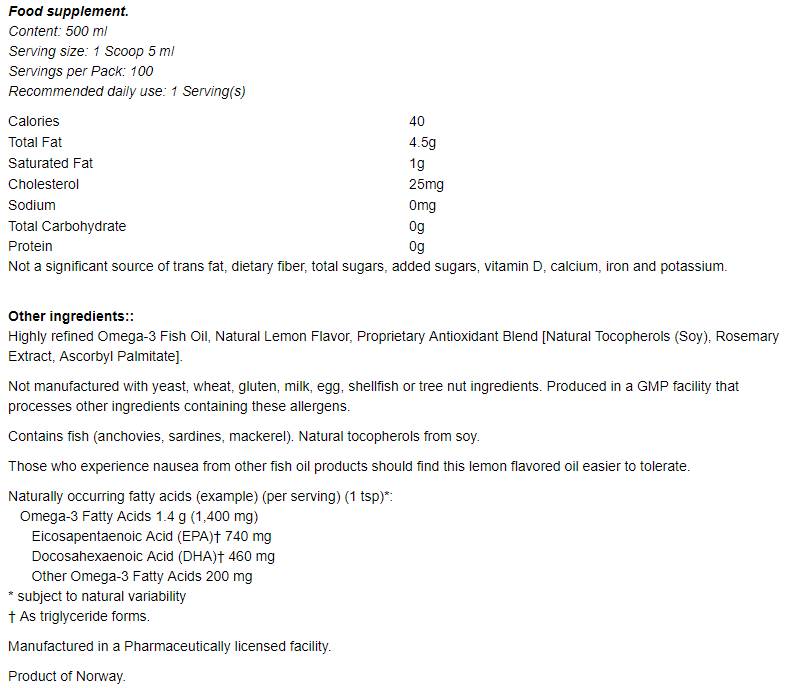Omega 3 folyadék - 500 ml