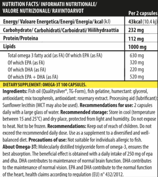 Omega-3T - 100 gél kapszula