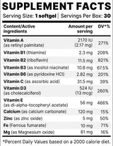 OptiVit BP | Esszenciális vitaminok & Ásványi anyagok - 30 gélkapszula