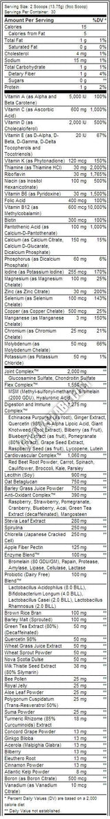 Orange TRIAD + Greens Powder - 412 gramm