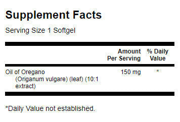 Oregánó olaj 150 mg - 120 gél kapszula
