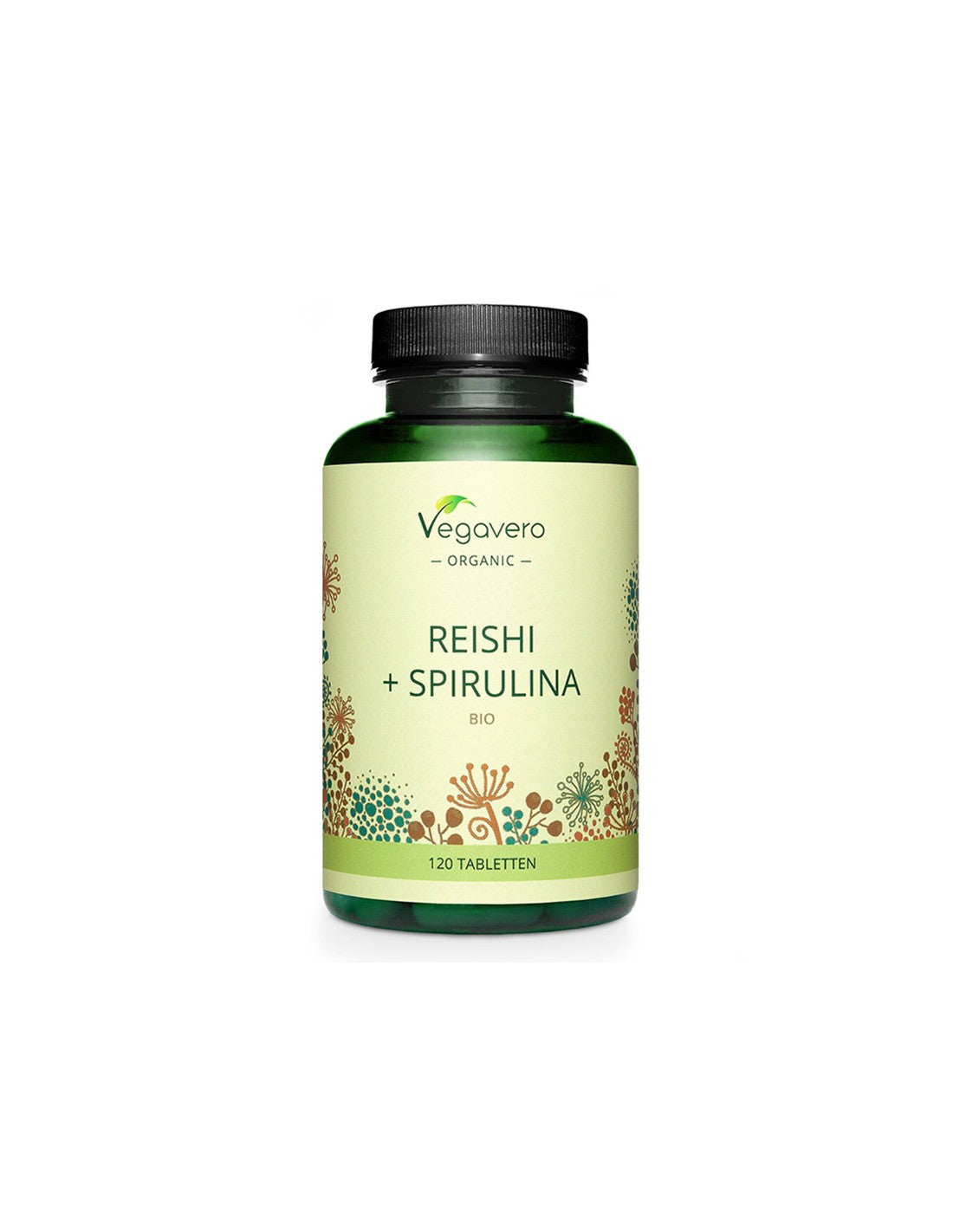 Immunitás és anyagcsere - Organic Reishi + Spirulina Bio, 120 tabletta
