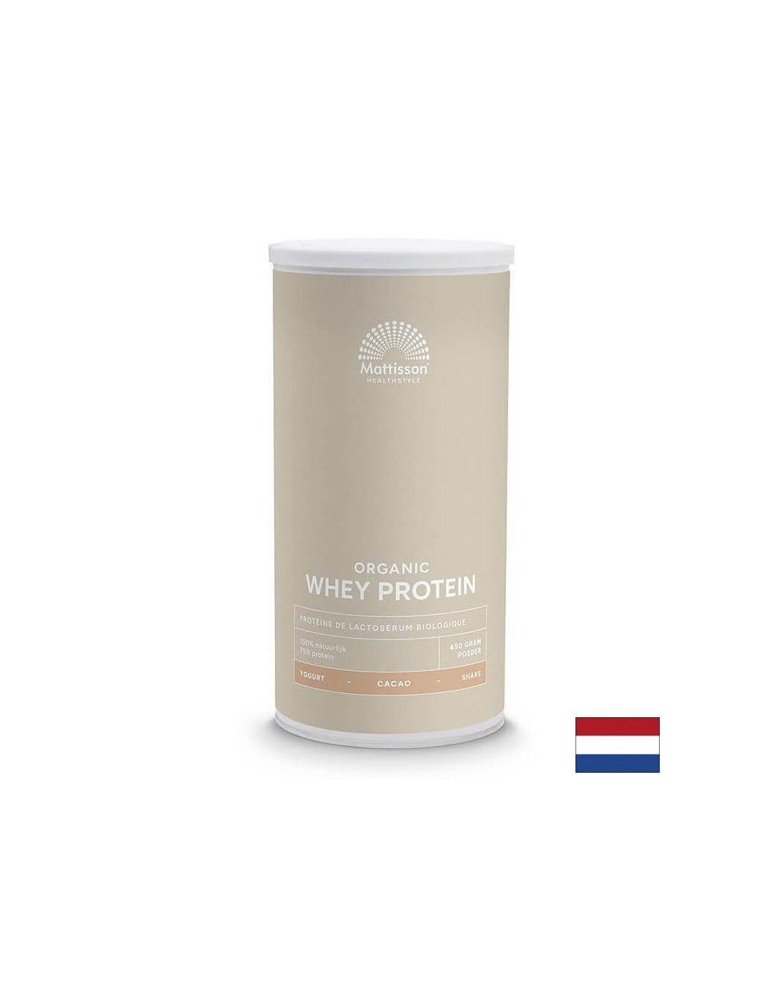 Whey Protein Organic, 450 g por (kakaó ízű)