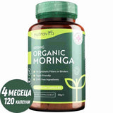 Organic Moringa - Bio Moringa 600 mg 120 Vegán kapszula