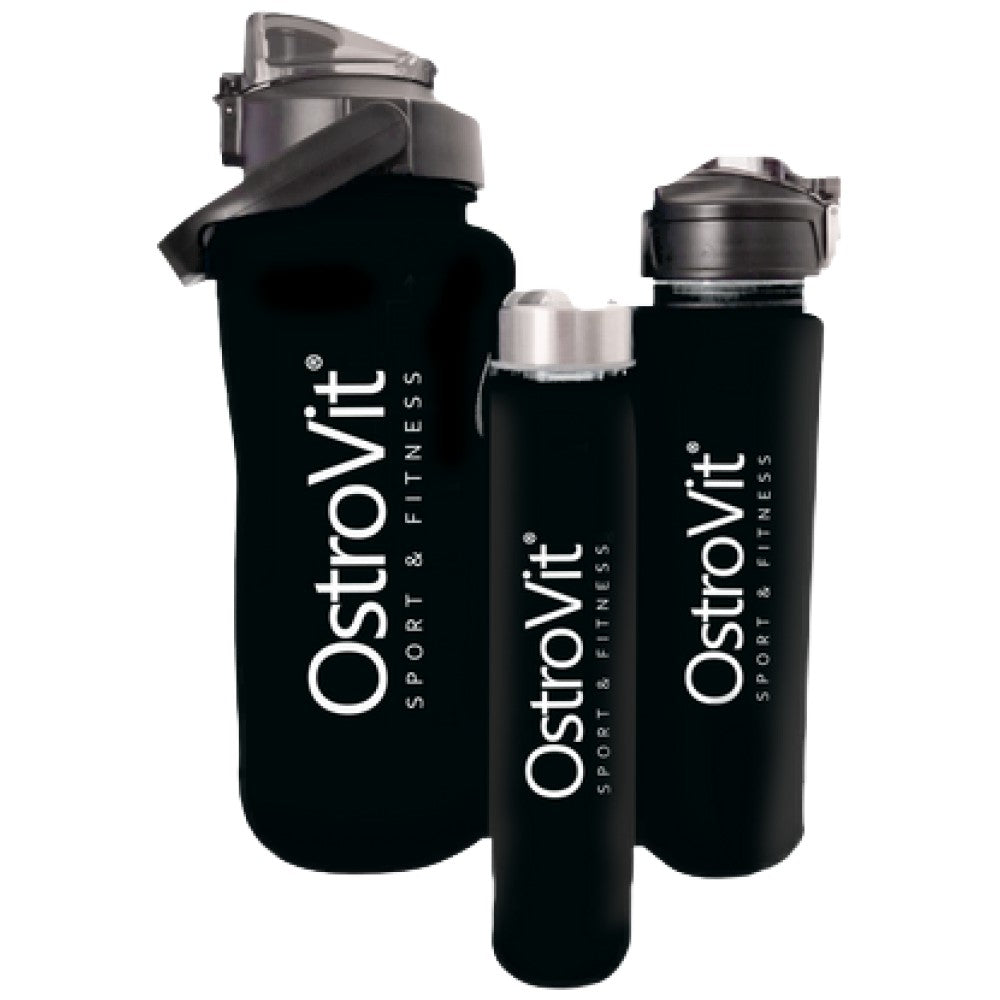 <tc>OstroVit</tc> Vizespalackok | 3 az 1-ben - Fekete 2000 + 900 + 500 ml