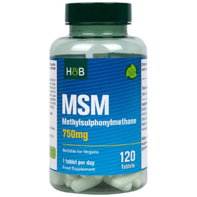 MSM / Methylsulphonylmethane 750 mg - 120 Tablets - Nutra Best Europe