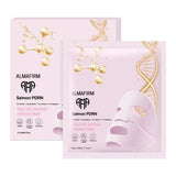 Korean face mask with salmon DNA, peptides, collagen, panthenol and niacinamide - 4 pieces in a box - Nutra Best Europe