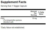 PQQ 10 mg/Pirrolokinolin Kinon - 30 kapszula