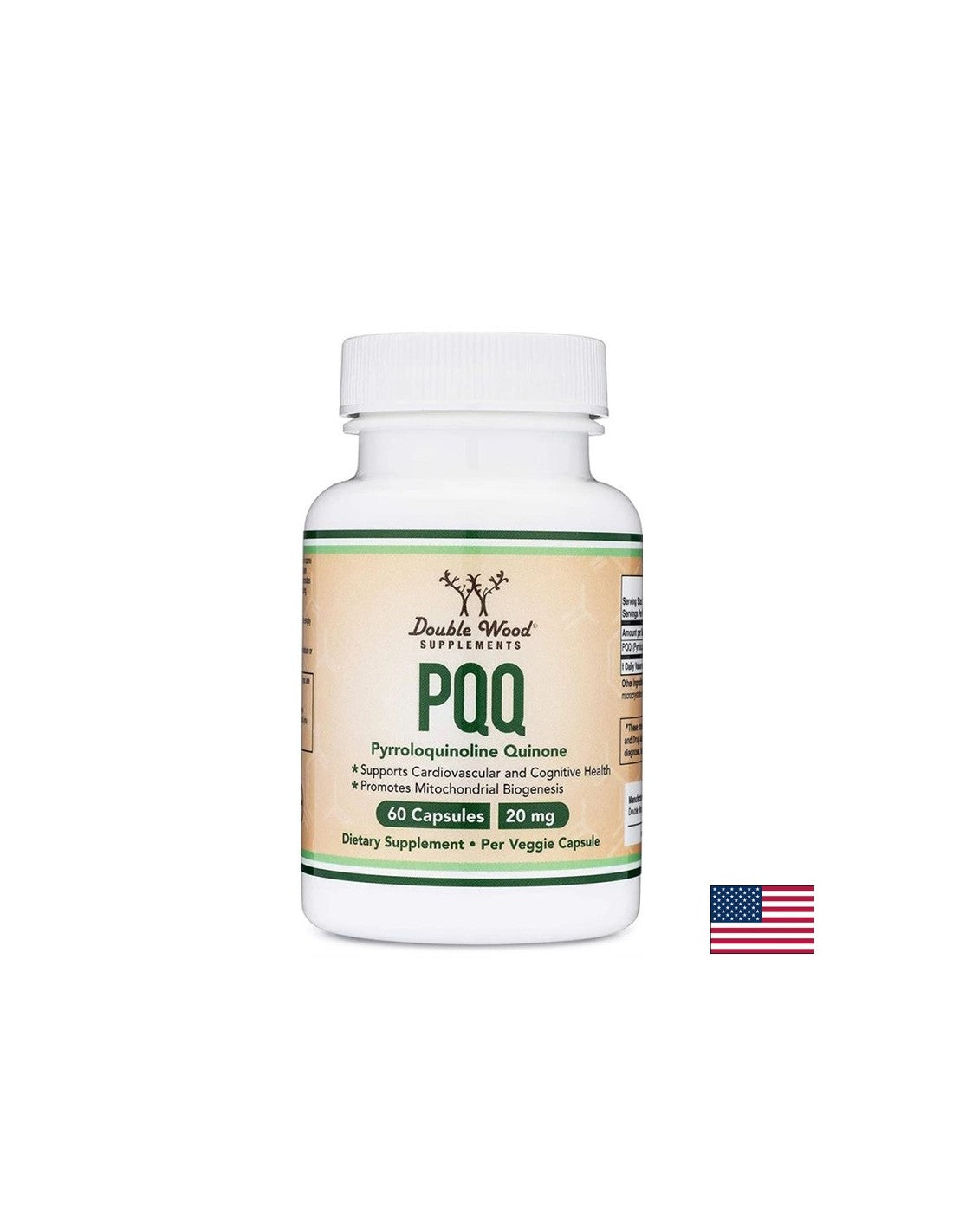 PQQ - Pirrolin-kinolin 20 mg 60 kapszula <tc>Double Wood</tc>
