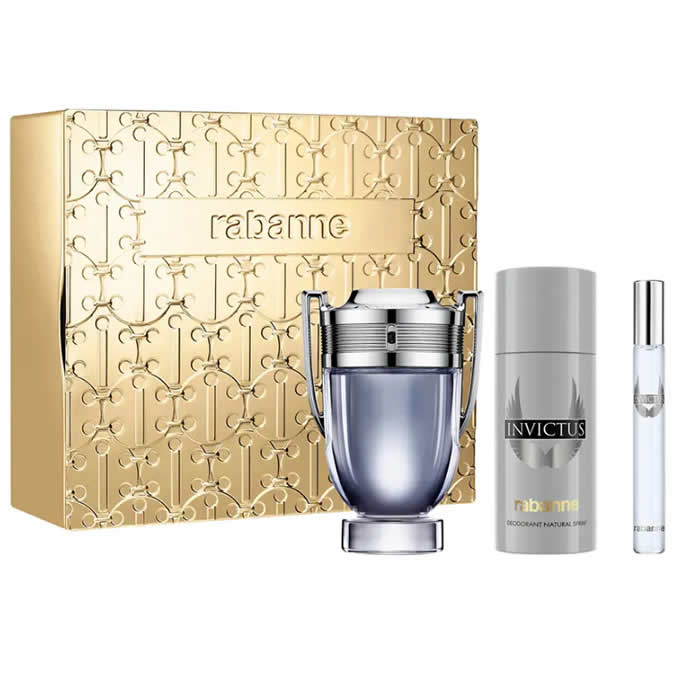 <tc>PACO RABANNE</tc> Invictus Eau De Toilette Spray 100ml szett 3 darabos