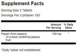 Papaya Supreme 50 mg - 300 Tablets - Nutra Best Europe
