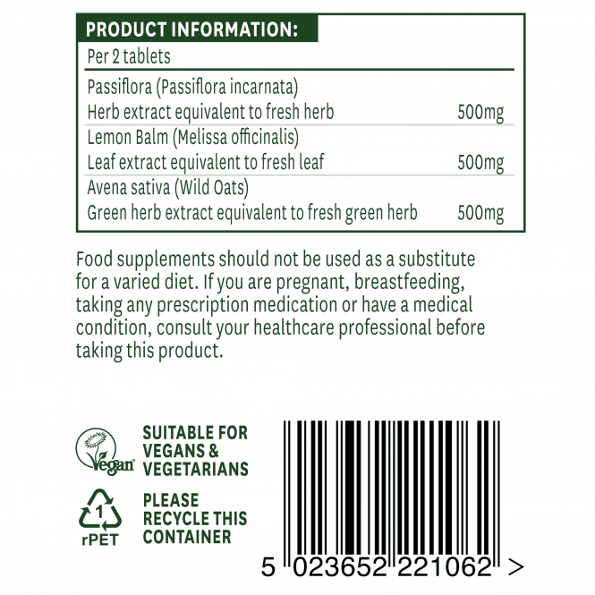 Passiflora Complex (Passiflora Complex) 60 tabletta NaturesAid