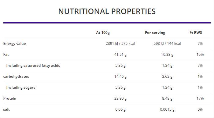 Mogyoróvaj + fehérje 500 gramm