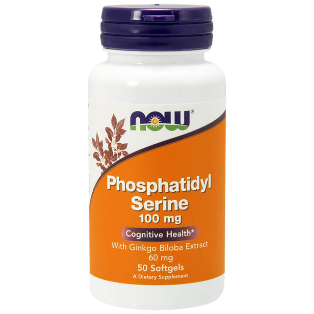Phosphatidyl Serine 100 mg + Ginkgo [50 Gel Capsules, 50 Doses] - Nutra Best Europe