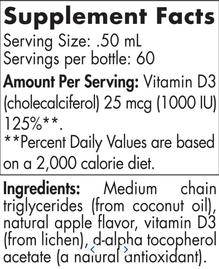 Növényi alapú D3-vitamin folyadék - 30 ml