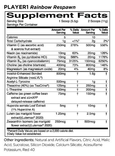Player1 | Gaming Performance Booster - 220 gramm