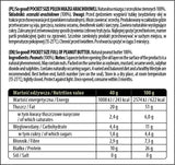 Zsebméret/tele mogyoróvaj pasztával/sima 40 gramm