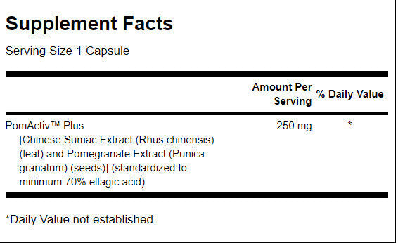 Gránátalma kivonat 250 mg - 60 kapszula