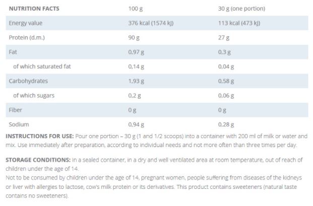 Prémium WPI 90 - 0,700 KG