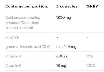 Kankalinolaj 1800 mg | A-vitaminnal & E - 120 gélkapszula