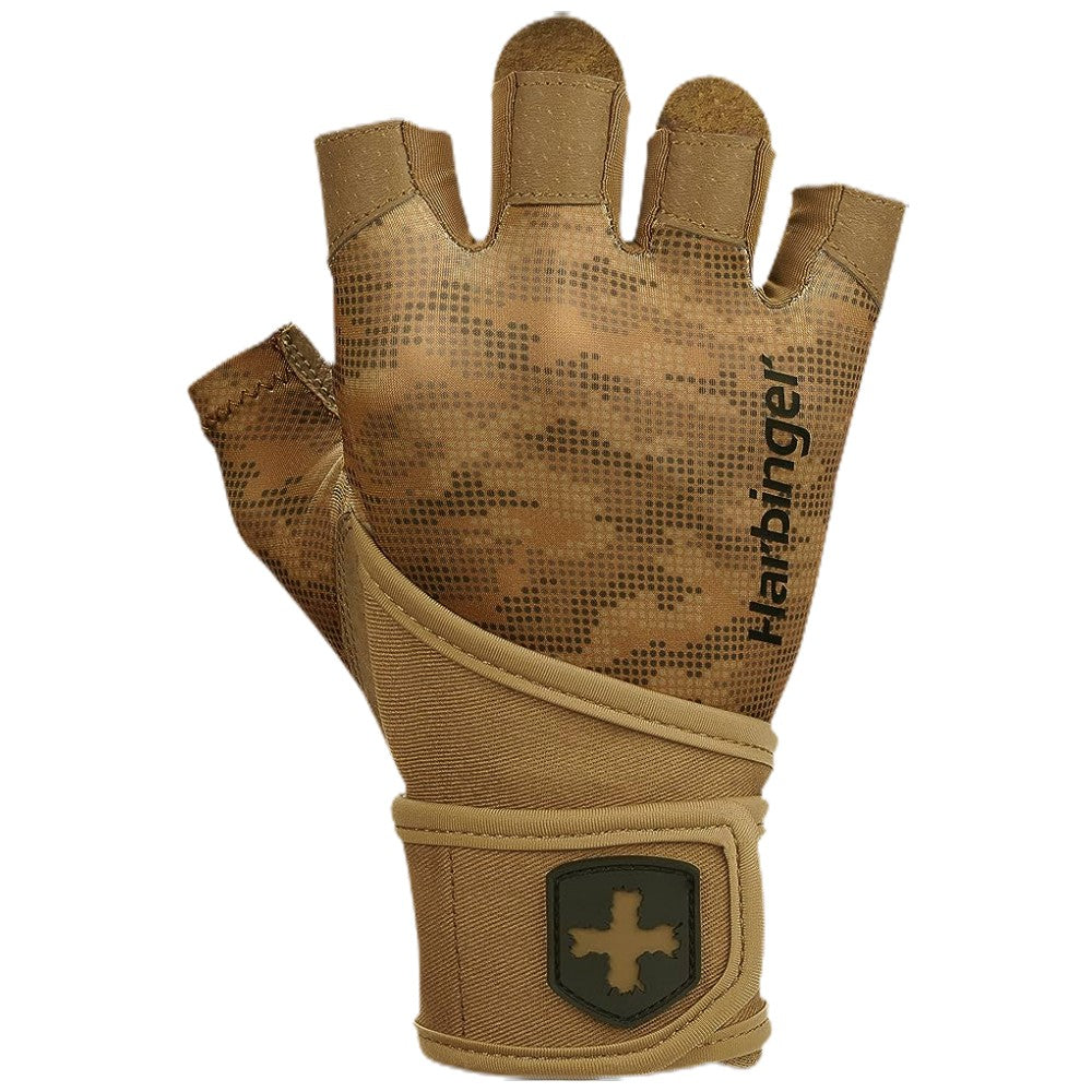 Férfi Gloves Pro Wrist Wraps 2.0/szegecsekkel - Tan Camo